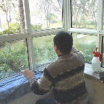 煙臺福山御花園小區家庭玻璃窗貼膜